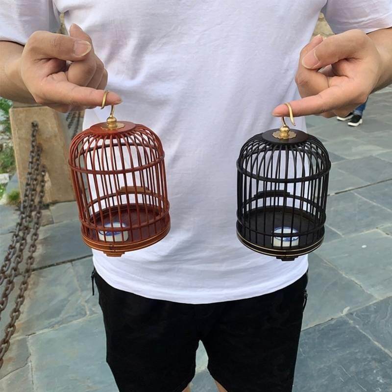 速发蝈蝈笼子蟋蟀爬虫鸣虫叫罐用具蛐蛐纯手工竹编竹制挂架自制蚂