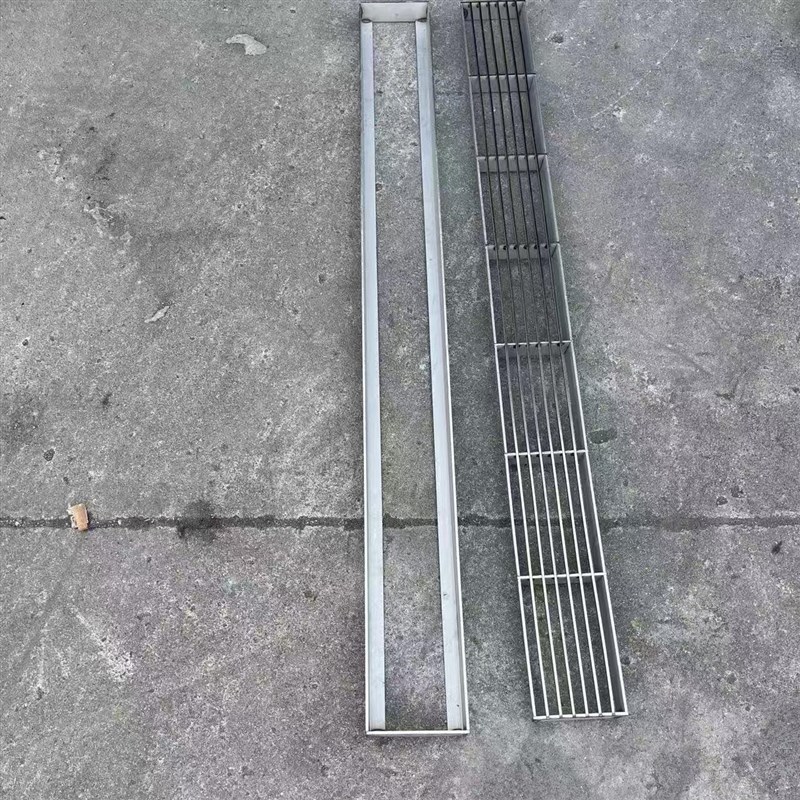 304不锈钢条形格栅雨水篦子厨房车库排水沟下水道盖板加厚可定制