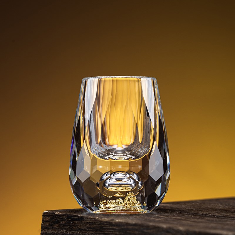 高档水晶玻璃白酒杯套装家用轻奢二两分酒器一口小酒杯子酒具礼盒