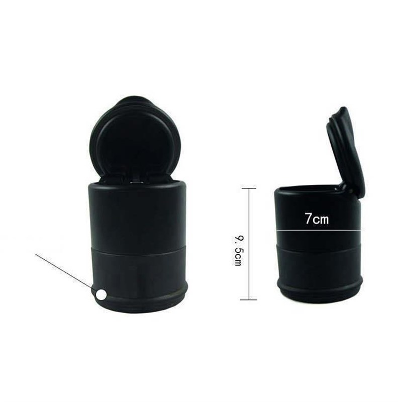 4S烟灰缸 车载烟灰缸多功能带LED灯创意车内用耐高温汽车烟灰缸定