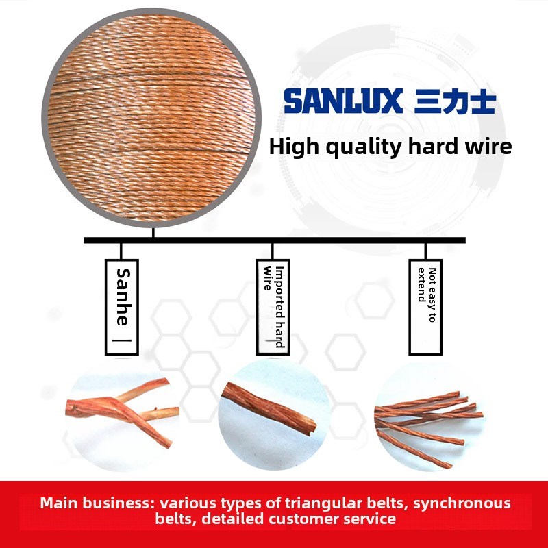 三力士AV10齿带AV10700到1425La汽车风扇空调压缩机带齿三角带