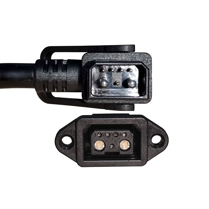 九号48V电动车锂电池2+4+1放电连接线插头插座带信号线延长线纯铜