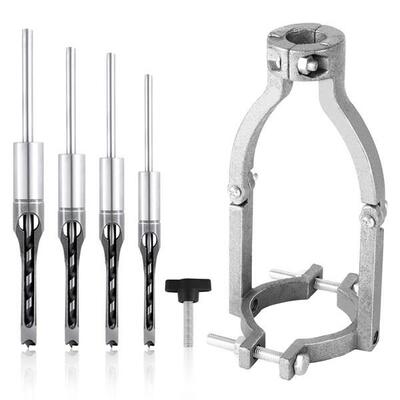6个Mortise Chisel Bit高档木工方孔钻方孔钻头角榫钻方榫钻角凿