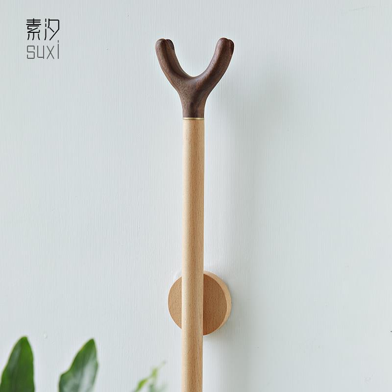 阳台杆个性晾衣杆家用实木丫叉挑挂衣杆服装店创意取衣衣叉撑衣杆图片