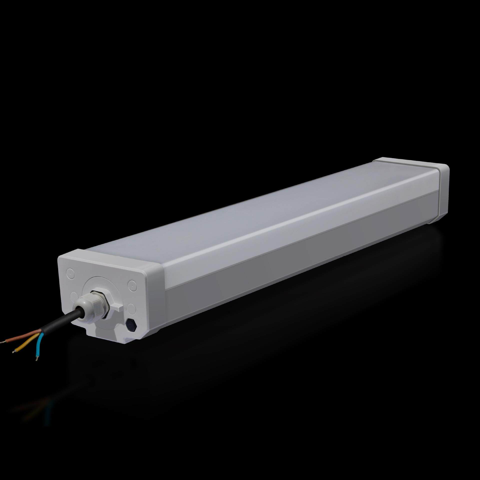 led三防灯外壳套件 PC全塑灯管超大发光面 60W大功率灯具工程专用