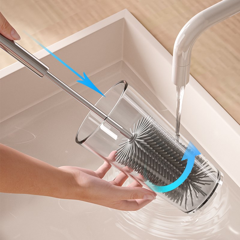 杯刷刷子刷清洁洗杯子神器水杯清洗长柄专用三合一奶瓶杯盖刷涮子