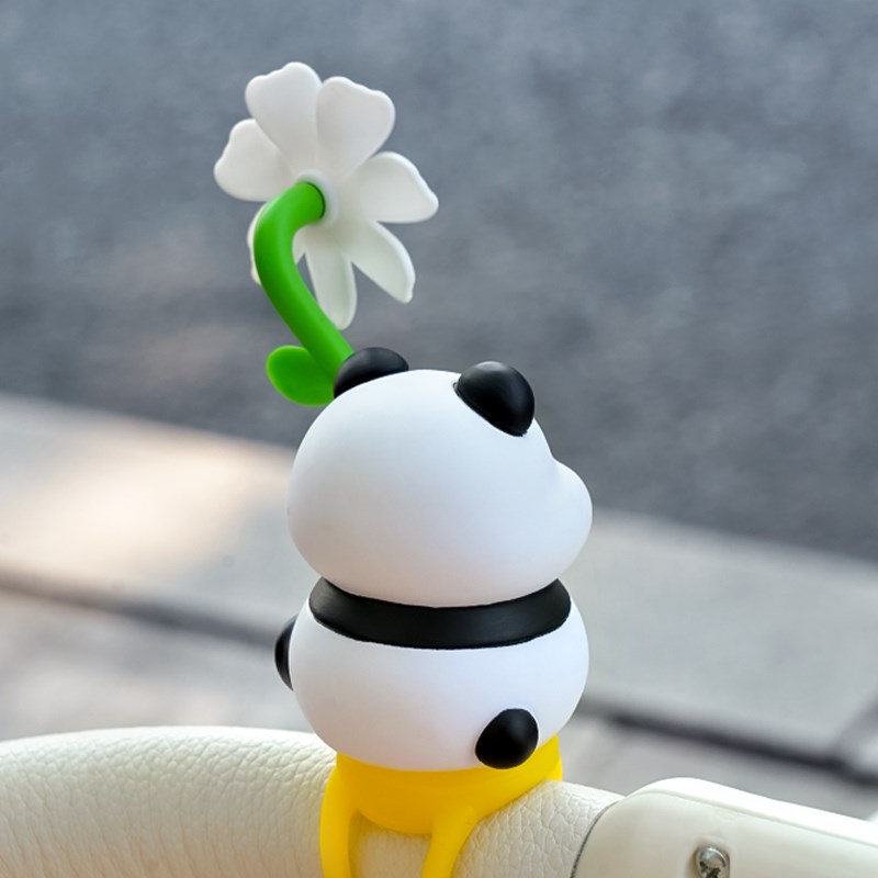 熊猫婴儿车小风车玩具遛娃神器手推车挂件儿童手推车装饰摆饰旋转