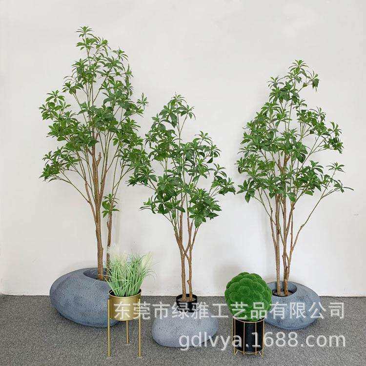 仿真马醉木中日式服装酒店客厅橱窗落地花艺造景绿植物塑料套装
