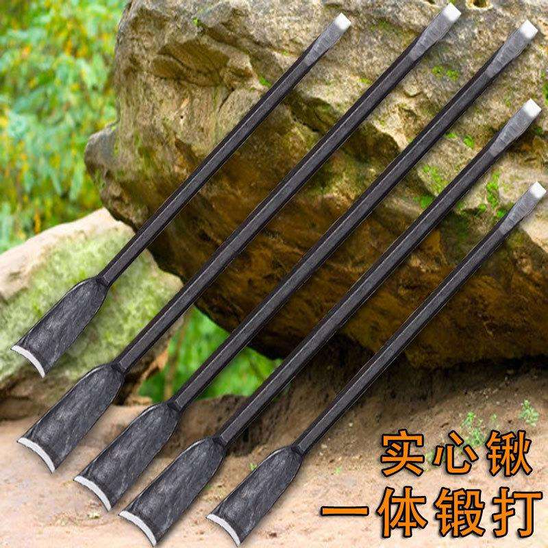 锻打弹簧钢树铲挖洞坑移植铁锹锰钢挖树锹撬杠挖掘长镐直锹可图片