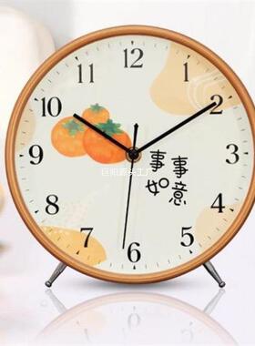 中式钟表座钟客厅家用坐钟时钟摆件桌面摆钟卧室摆放创意北欧台钟