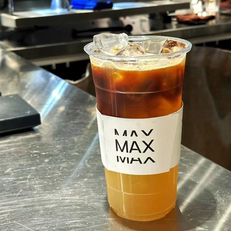 1000ml大容量PET饮品杯一次性咖啡杯奶茶店专用冷饮杯子带盖商用