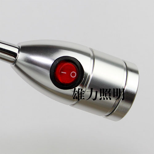 led射灯3w聚光灯带开关全套 明装软管射灯背景墙灯led壁灯床头灯