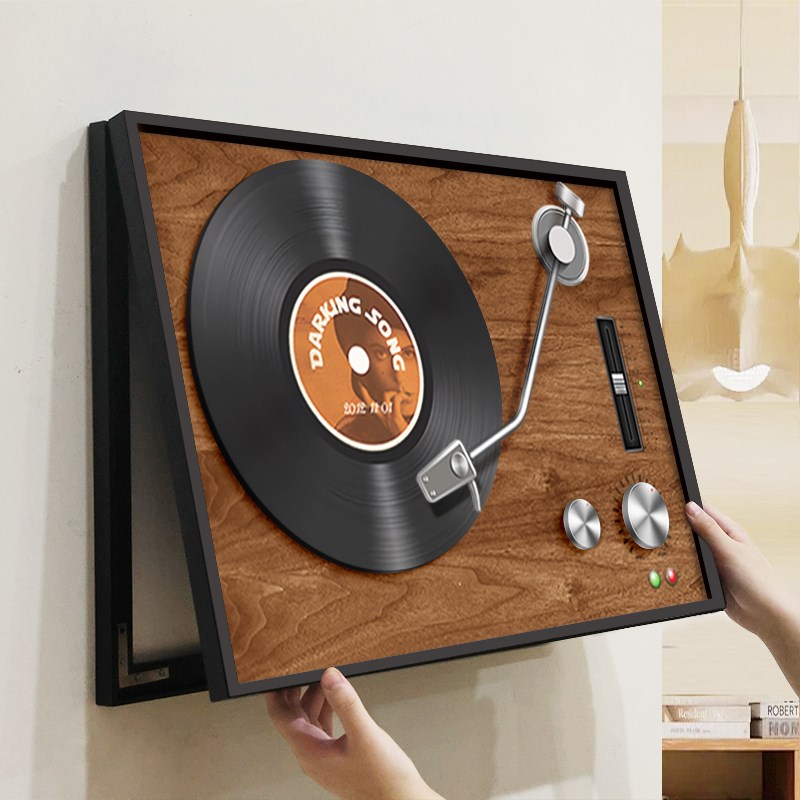 中古风电表箱装饰画2025新款电表箱盒遮挡挂画配电箱液压上翻壁画