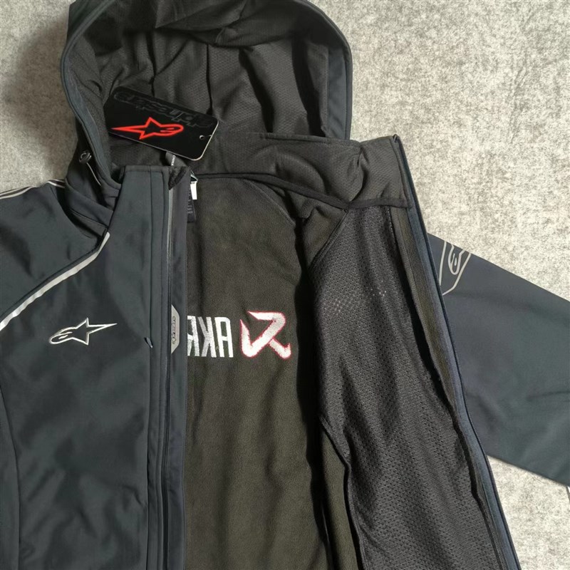 摩托车A星天蝎联名骑行服休闲保暖外套男女秋冬软壳防水a星冲锋衣