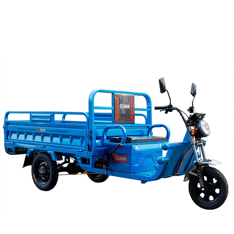 国威电动三轮车载重王拉货新款家用电瓶车拉货三轮车快递车农用车