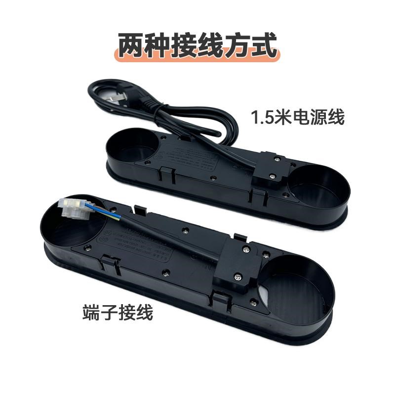 桌面嵌入式插座带双口穿线孔盒内嵌五孔USB家具办公会议柜子排插