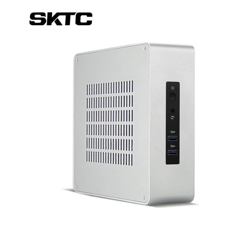 SKTC 铁铝TA65小机箱HTPC台式迷你itx外置电源核显电脑不支持独显