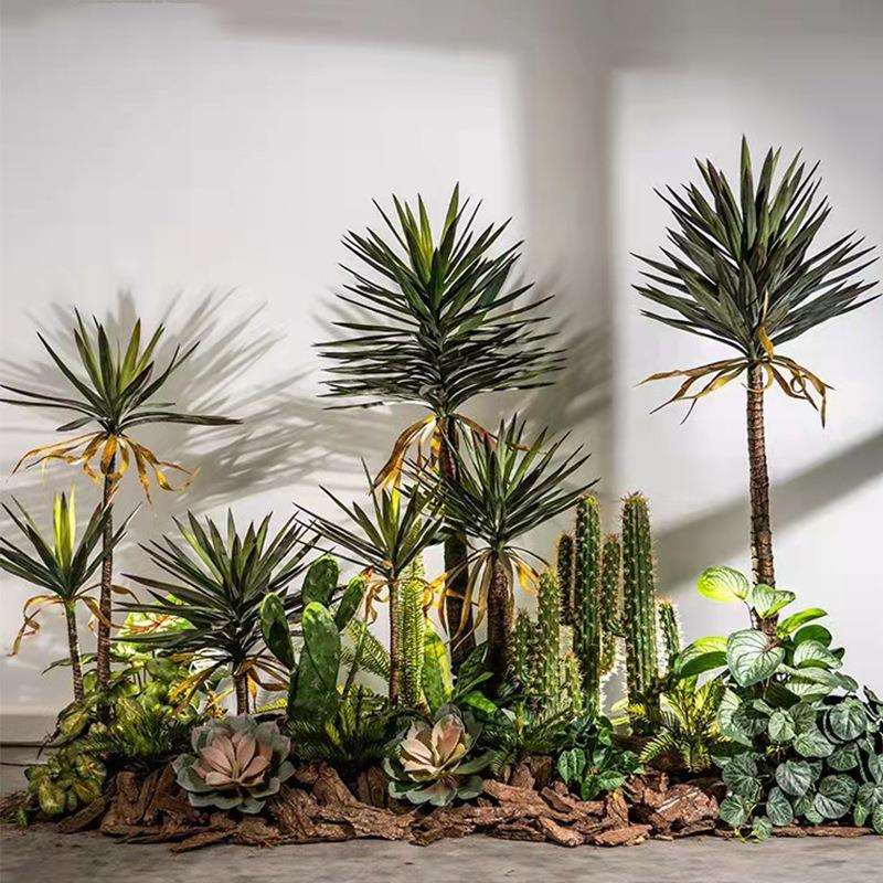 龙舌兰盆栽热带植物室内绿植水池景观造景龙血树落地摆件仿真花