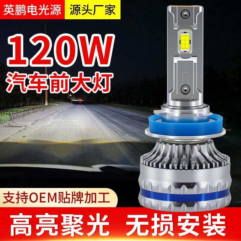 外置LED灯H1 H7 9012 9006外置车灯通用直插式汽车前大灯高亮度