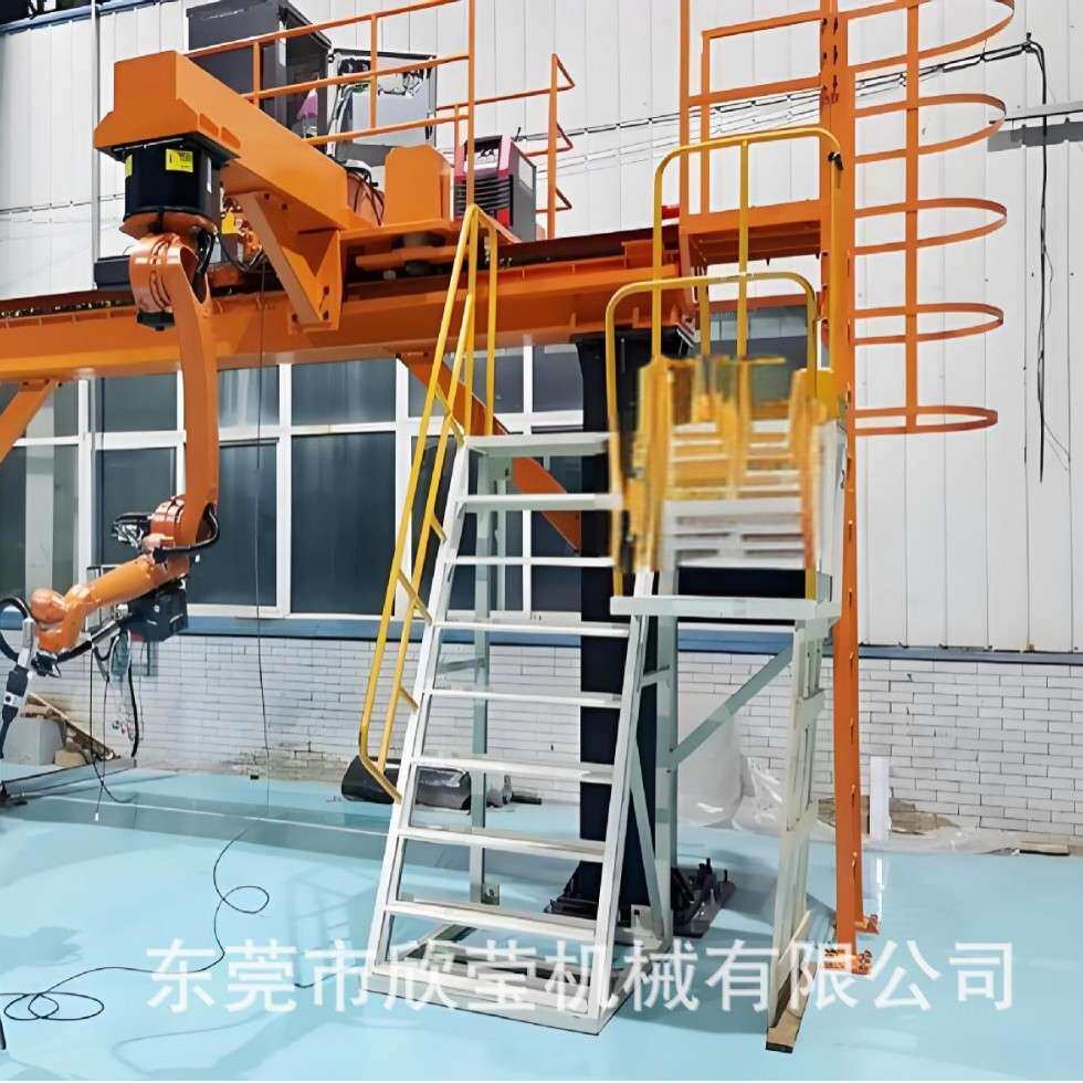 东莞欣莹上下料焊接打磨喷涂行走轨道 一体成型机器人第七轴地轨