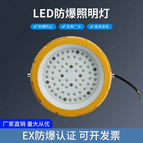 金荣厂家圆形防爆灯加油站顶棚隔爆型防爆灯BAD85-200LED防爆灯