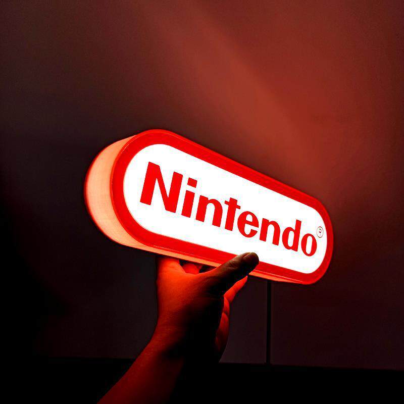 NQWL桌面椭圆形灯牌直播广告迷你小灯箱logo展示牌移动发光字