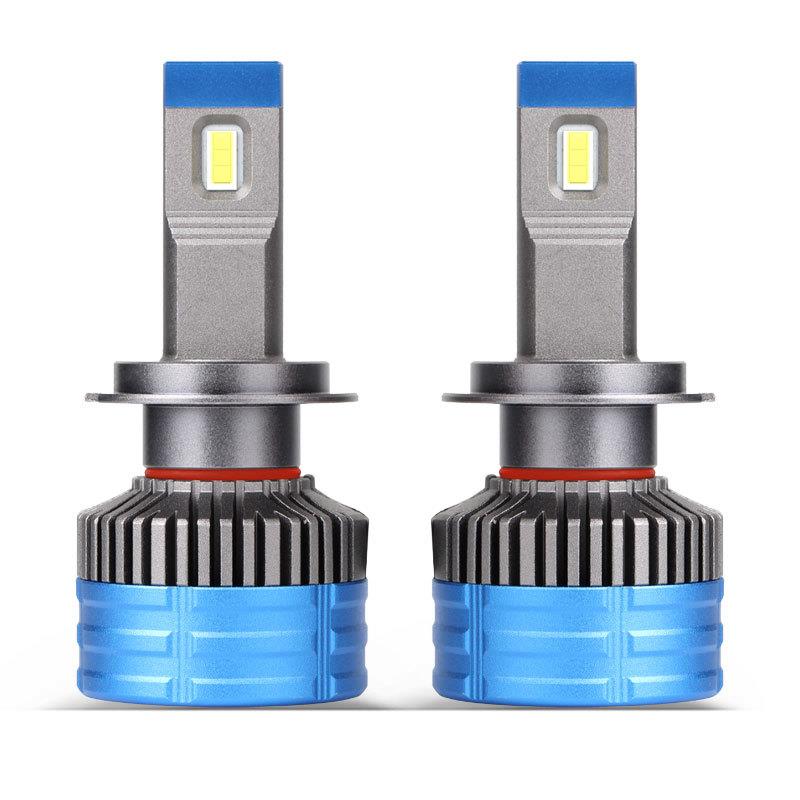 H7汽车LED大灯55W超亮6000K白光H4远近一体12V车灯改装9005前照灯