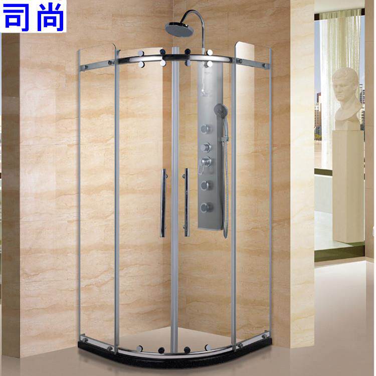 外贸出口整体浴室304不锈钢简易淋浴房移门 shower room S6044