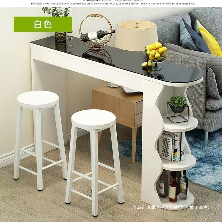 家用简约小户型吧台桌现代客厅沙发边几餐厅轻奢隔断柜玄关小吧台