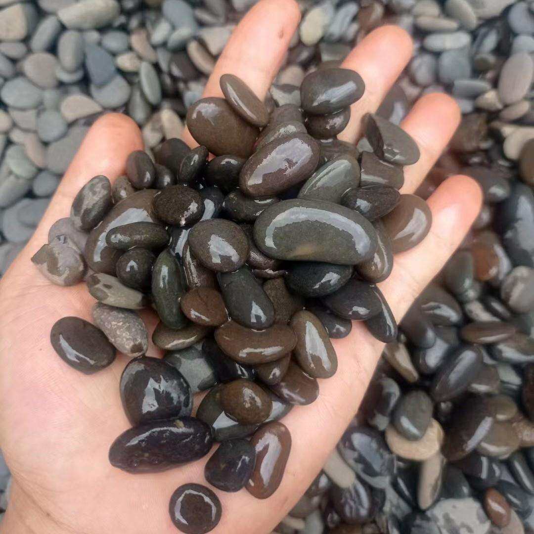 清远直供鹅卵石天然杂色鹅卵石铺路庭院地园林原石