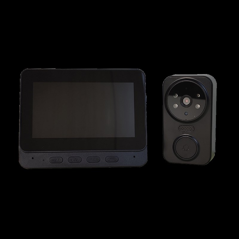 家用无线可视化门铃带显示屏呼叫器户外防水可对讲免打孔无需WiFi