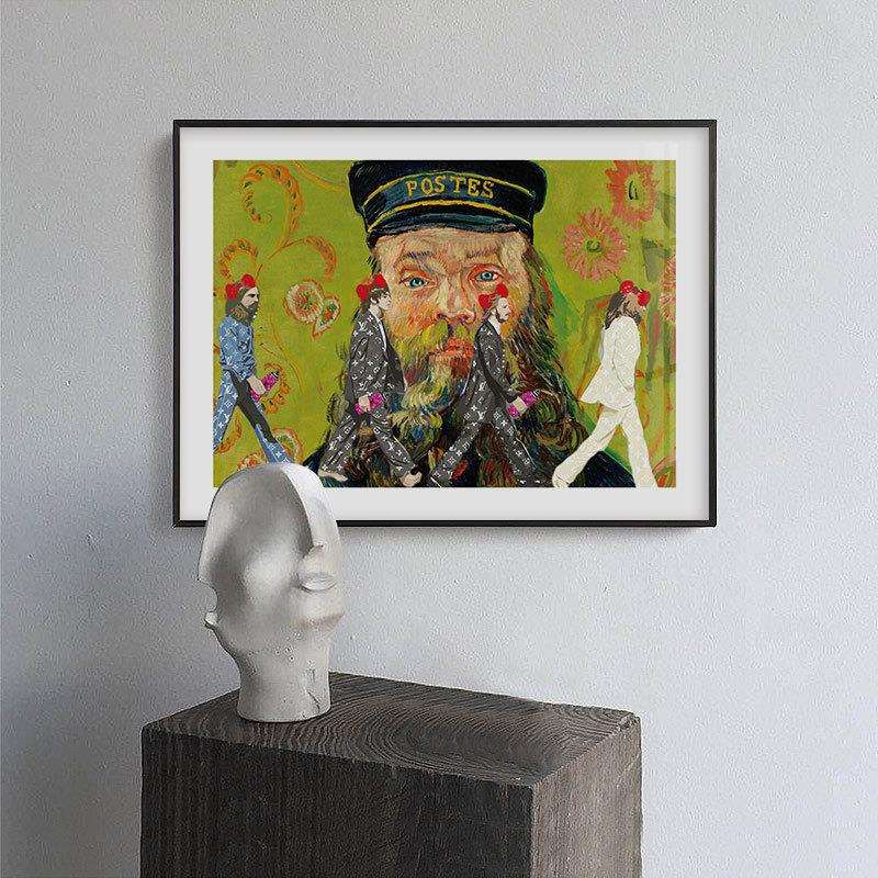 The Beatles甲壳虫乐队经典照片装饰画披头士复古版画电表箱挂画