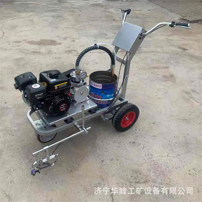 冷喷划线机手推式油漆冷喷画线机物业小区停车位电动汽油划线机