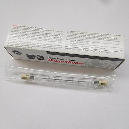 GE Q300T3/4CL 双端卤钨灯 GE 120V300W A光源对色灯箱用灯管