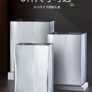 风琴散茶铝箔袋加厚福鼎白茶普洱散茶密封袋包装纯铝袋