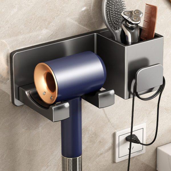 吹风机置物架免打孔卫生间壁挂式电吹风支架浴室风筒收纳架子挂架,家庭/个人清洁工具,吹风机置物架,淘宝优惠券,粉丝福利购,淘宝优惠卷