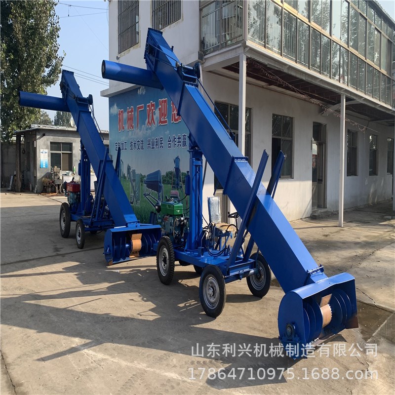螺旋式汽油收谷装袋机 大t型农场粮食装车扒谷机 晾晒场收谷吸粮