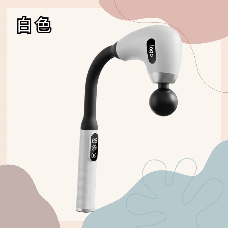 第二代升级款弯头筋膜枪捶背神z器加长背部敲击按摩锤静音全身背