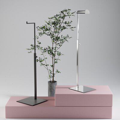 鞋托架挂包男展示架道具支架服装店陈列不锈钢皮带挂架包包落地女