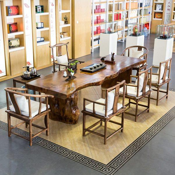 实木茶桌椅组合茶台新中式大板茶桌原木公室茶几简约现泡茶桌,商业/办公家具,茶台/茶桌,淘宝优惠券,粉丝福利购,淘宝优惠卷