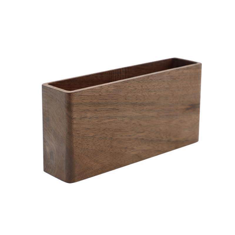 客厅电视机遥控器储物挂盒空调置物实木收纳盒免打孔墙壁挂架