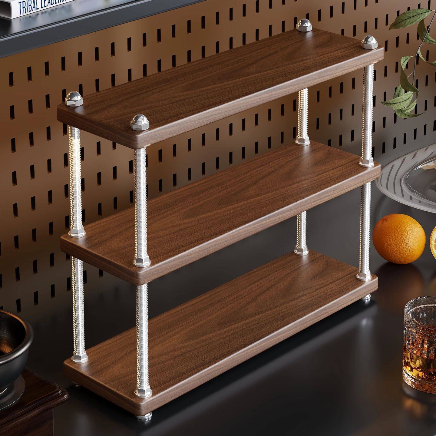 杯架家用台面咖啡机水杯玻璃杯茶具多层收纳架子餐边柜桌面置物架