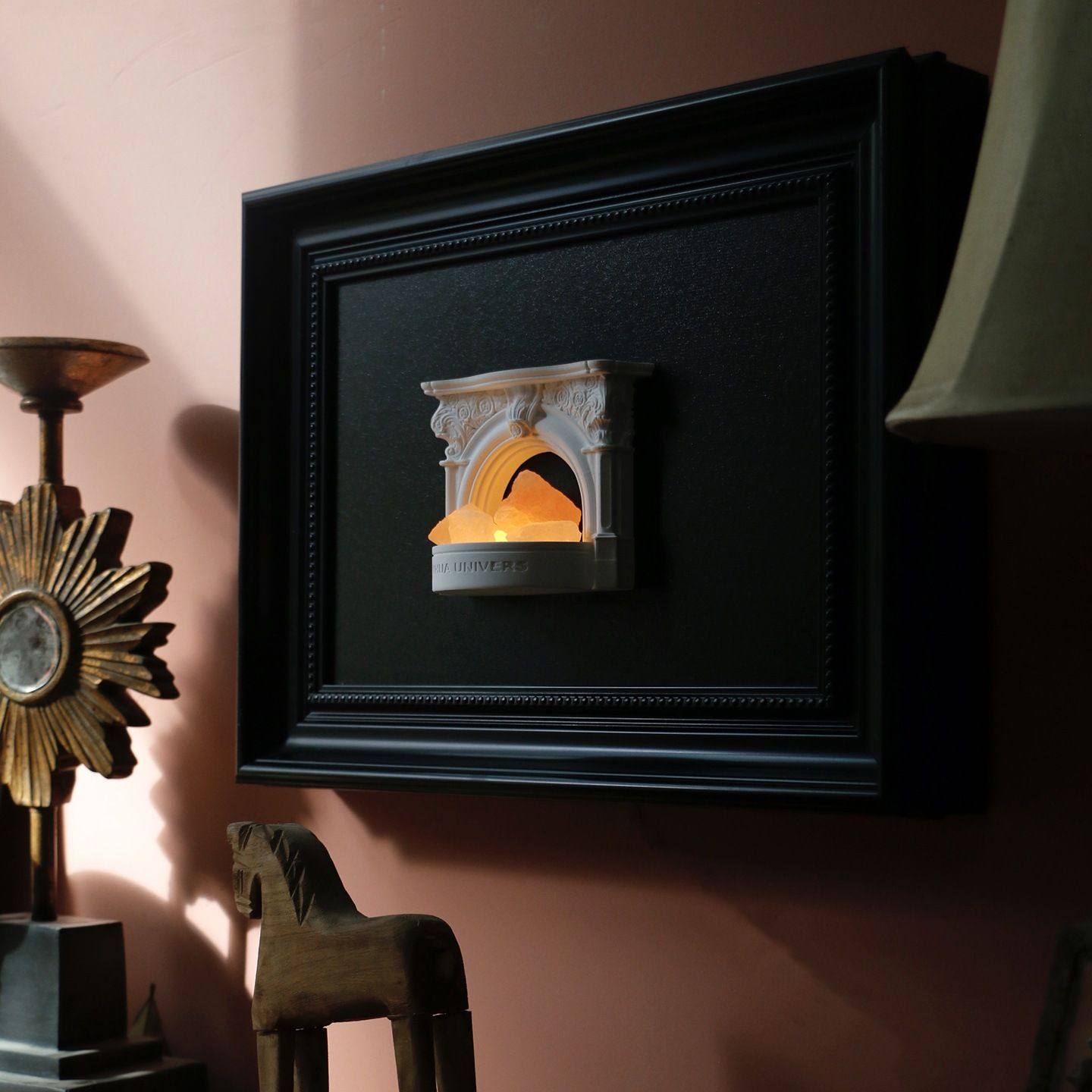 弥花宇宙 中古电表箱装饰画香薰灯法式浮雕电表箱遮挡客厅背景墙