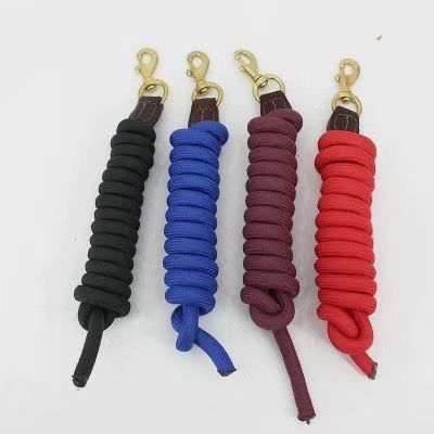 马术用品牵马绳马笼头挽绳马缰绳大扣件牵马绳多色牵马绳