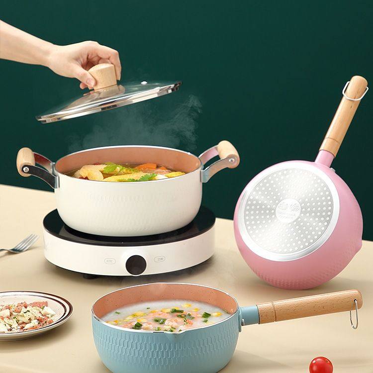 日式雪平锅奶锅不粘锅宝宝辅食锅煮泡面锅小锅汤锅小炒锅煎锅米线