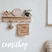 北欧瑞典同步儿童家居装 饰系列实木墙壁置物架婴幼儿房软装