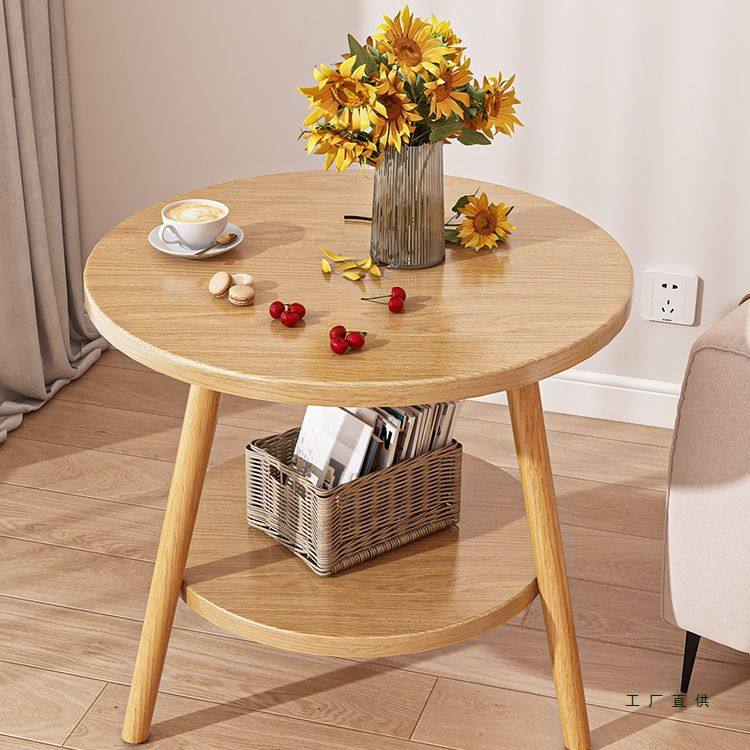 沙发边几小桌子双层小圆桌客厅家用茶桌床头置物架迷你阳台小茶几,住宅家具,花架/花几,淘宝优惠券,粉丝福利购,淘宝优惠卷