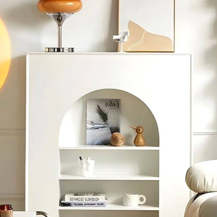 北欧风壁炉装饰柜意式极简玄关柜服装店展示柜法式奶油风客厅边柜