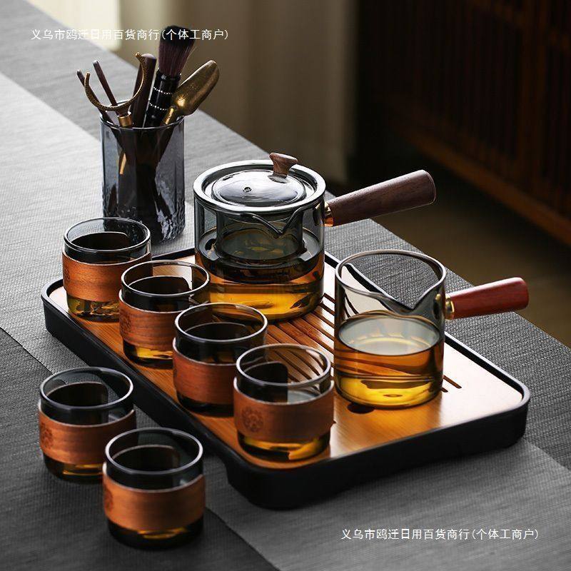 玻璃茶壶套装家用茶盘办公室小型喝茶轻奢茶具耐热功夫茶杯包邮】,餐饮具,旅行茶具,淘宝优惠券,粉丝福利购,淘宝优惠卷