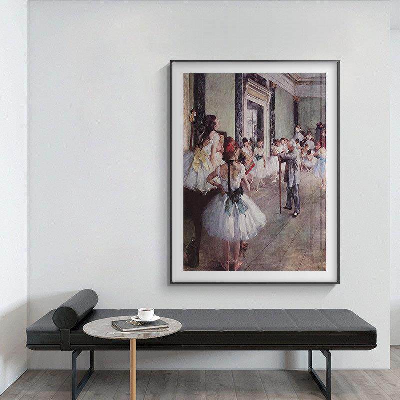 顽皮芭蕾舞者女孩肖像 德加Degas 印象派大师小众作品装饰画版画